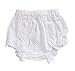 Carriage Boutique Baby Girls Cotton Panty Diaper Covers - Ruffled White Flowers