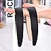 Blulu 8 Pcs Satin Headbands Bulk 1 Inch Wide Hard Headband Anti-slip Hairbands Plain Ribbon Comfortable Hair Accessories for Women Ladies Girls DIY Craft(Black)