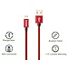 Tecland iPhone 3 Pack 3ft 6ft 10ft Lightning to USB Cables Charging Cord Charge and Sync for iPhone 7,6s,6s Plus, 5s, 5, SE, iPad air/2/mini, iPad 1/2/3/4 (red black)