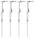 PERMINKS 1 Gallon Pump Dispenser - Gallon Pump for Shampoo, Detergent, Lotion & Body Wash, Liquid Dispenser Pump for Condiments, Syrups & Flavorings, Pump Dispenser for Epoxy, Glue and Paints - 4 Pack