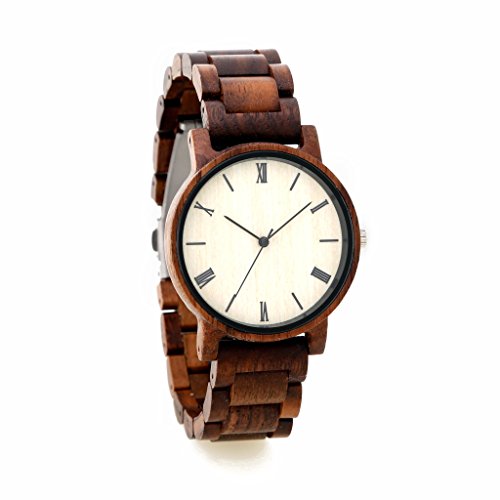 Personalized Engraved Wooden Watch Father's Day Gift Groomsmens Anniversary Wedding Gift All Natural Wood- Free Gift Box