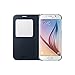 Samsung S-View Flip Cover for Samsung Galaxy S6 - Black Sapphire Fabric