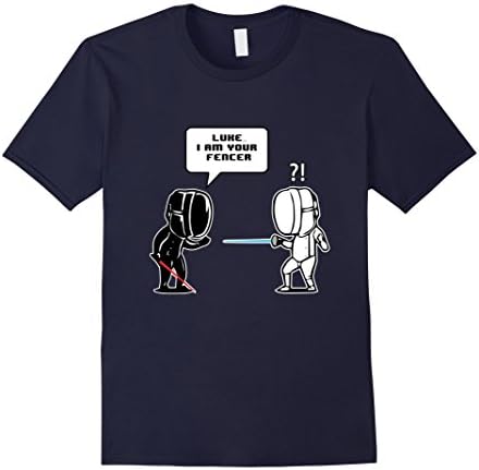Men's "Luke I am Your Fencer" Fencing T-Shirt Small Navy