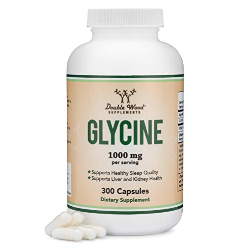 Glycine Supplement 1,000mg Glycine Powder per Serving (300 Capsules