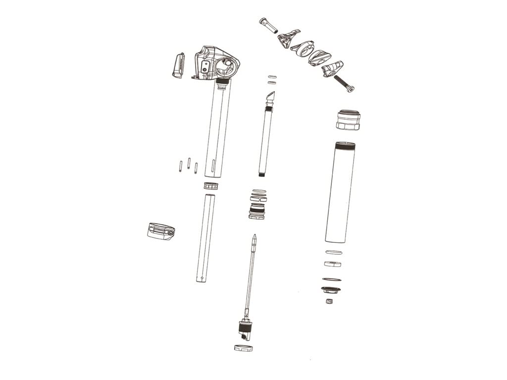 RockShox Unisex - Adult Seatpost Clamp Kit - 03285574 Seatpost, Black, One Size