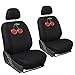 Motorup America Embroidered Red Wild Cherry Auto Seat Cover Full Set - Fits Select Vehicles Car Truck Van SUV