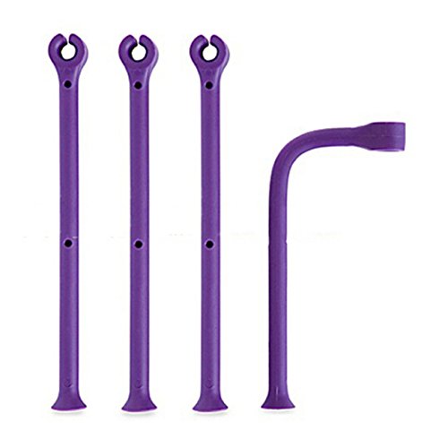 HS 4pcs/set Silicone Wine Glass Dishwasher Holder Stemware Saver Fixed Racks