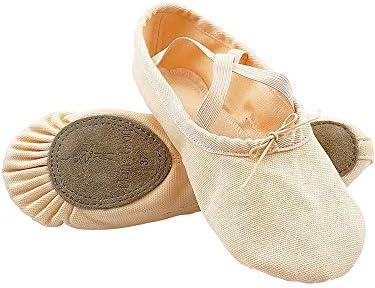 Dancegood Pink Canvas Ballet Dance Shoes Slippers for Women Girls Kids