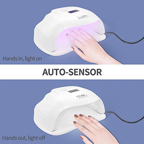image for 54W UV nail lamp, DIOZO LED nail dryer quick-drying LED UV nail drying