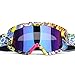 G4Free Adult Motorcycle Motocross Goggles ATV Racing Goggles Ski Glasses UV Protection Anti-Fog Dirt Bike Mx Goggle Glasses and Ski Snowborading