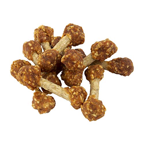 GOOD ’N’ FUN CHICKEN FLAVORED DUMBBELLS 4 OUNCES, RAWHIDE SNACKS FOR SMALL DOGS