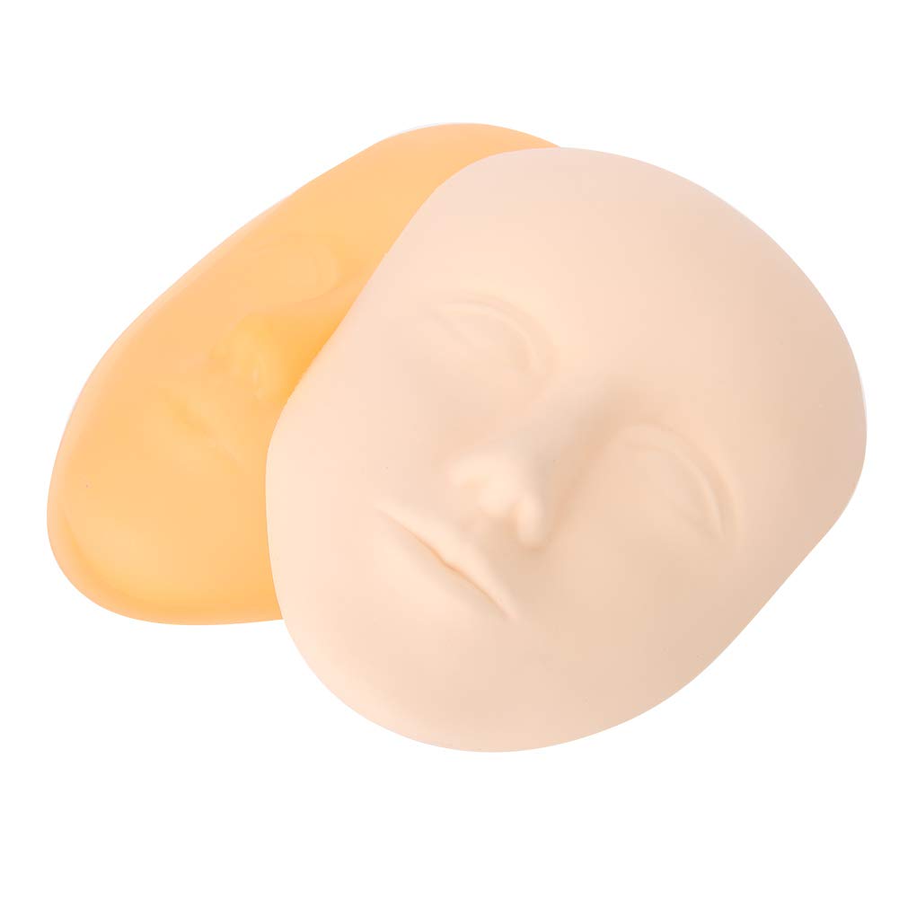 Tattoo Practice Skin - 5D Tattoo Practice Permanent Makeup Microblading Eyebrow Lip Training Silicone Fake Skin Eyebrow Training Skin Full Face Practice Skin Tattoo Training Tool(03)