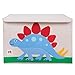 Wildkin Kids Fabric Toy Chest for Boys & Girls, Measures 24 X 15 X 14 Inches Toy Storage, Features Garterized Handle & Cardboard Insert, Toy Box Helps Kids Supplies Organized (Dinosaur Land)
