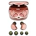 LarKoo Mini Wireless Double Twins in-Ear Earbuds Headphones with Charging Box Noise Mic Cancelling Sweatproof Bluetooth Earphones Headset for iPhone iPad and Other Smartphones HV-316T (Pink)
