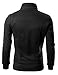 Doublju Mens Highneck Zip Up Jacket