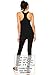 JC DISTRO Women's Basic Jersey Racer-Back Black Tank Top Large