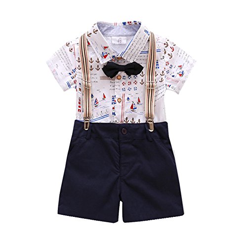 little boys Outfit,Bowtie Gentleman Suspender Clothing Set