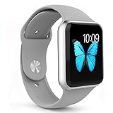 Apple Watch Band - e6Hope Soft Silicone Replacement iWatch Strap for Apple Watch Series 1,Series 2 (Cloud-Gray, 38mm - S/M)