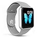 Apple Watch Band - e6Hope Soft Silicone Replacement iWatch Strap for Apple Watch Series 1,Series 2 (Cloud-Gray, 38mm - S/M)
