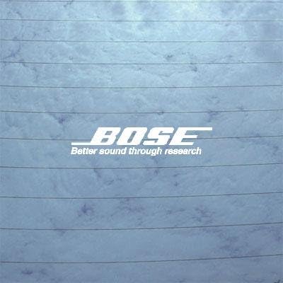 Car Art Macbook Bose Research Decal Sticker Helmet Car Window Home Decor Decoration Vinyl Adhesive Vinyl White Die Cut Bose