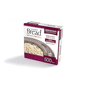 Broadman Church Supplies Communion Bread, Soft Unleavened, 500 Count