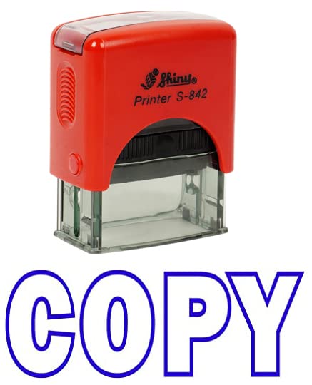 Printtoo Copy Self Inking Rubber Stamp Office Stationary Custom Shiny Stamp