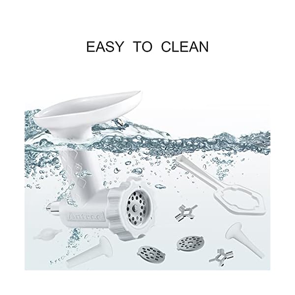 Food-Meat-Grinder-Attachments-for-KitchenAid-Stand-Mixers-Durable-Meat-Grinder-Sausage-Stuffer-Attachment-Compatible-with-All-KitchenAid-Stand-Mixers-Includes-2-Sausage-Stuffer-Tubes-White Food Meat Grinder Attachments for KitchenAid Stand Mixers, Durable Meat Grinder, Sausage Stuffer Attachment Compatible…