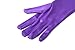 Utopiat Audrey Styled Replica Holly Golightly Satin Opera Gloves for Women | Classic Long Gloves Elbow Length | Long Flapper Evening Glove | Accessories for Girls | Color-Purple