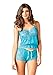 Leg Avenue Women's Seraphina By Jersey and Lace Cami with Short Set, Turquoise, Small