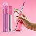 Metal Reusable Collapsible Straws with Silicone Tip, Telescopic Portable Stainless Steel Reusable Straws with Case & Cleaning Brush, Keychain Drinking Straw for Travel, School, Picnic 3 Pack