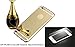 Iphone6 Plus Mirror Case, Thin Luxury Hybrid Glitter Bling Soft TPU Shiny with Mirror Cover Case for Apple Iphone 6 Plus (5.5 Inch)(gold)