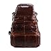 BAIGIO Men's Genuine Leather Backpack Hiking Rucksack Travel Luggage 15 Inch Laptop Bag (Brown)