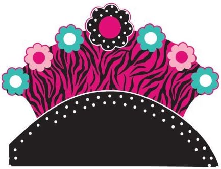 Zebra Boutique Party - Pink &amp; Zebra Print Party Tiara