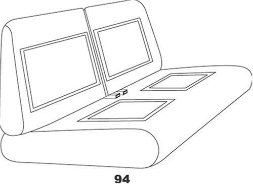 Saddleman Custom Made Front Bench / Backrest Seat Cover - MicroSuede Fabric (Tan)