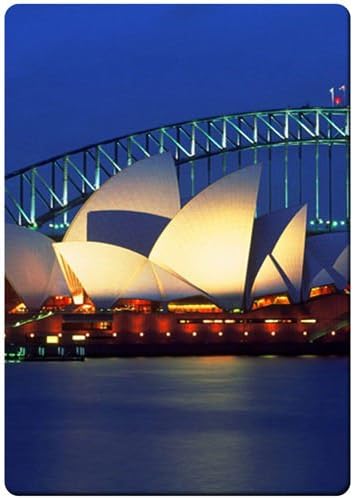 Sydney opera house fridge magnet 3 1/2" x 2 /18" name card size rectangular magnets.