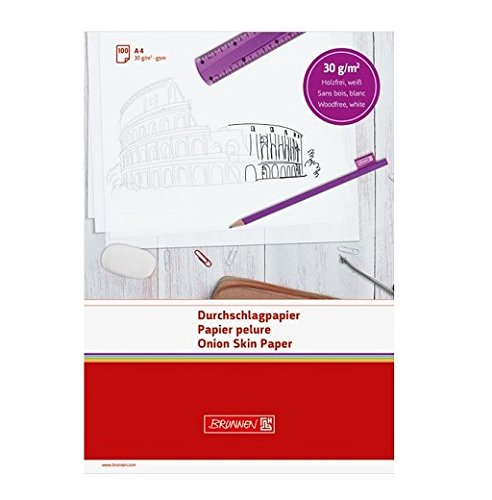 Brunnen 1032105 Durchschlagpapier (A4, 30 g/m², 100 Stück) weiß