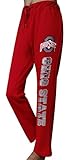 Women's Ohio State Buckeyes Vintage Sporty Sweatpants Pajamas Trousers - Red