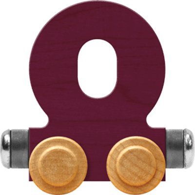 NameTrain Bright Letter Car O - Made in USA (Purple)