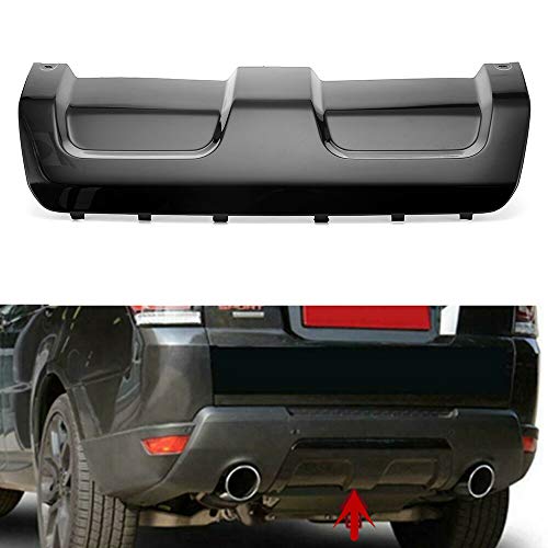 MotorFansClub Rear Bumpr Cover Skid Plate Trim Kit for Land Rover Range Rover Sport 2014-2017, Black