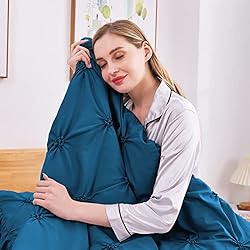 JOLLYVOGUE King Size Comforter Set 7 Pieces, Teal