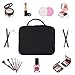 Esonmus Lightweight Cosmetic Bag Makeup Bag Portable Makeup Travel Bag Storage Bag with Padded Handle Travel Makeup Cosmetic Bag Multifunctional Bag for Traveling and Business Trip