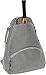 LISH Men's Court Advantage Tennis Backpack - Racket Holder Sport Bag for Tennis, Racquetball, Squash (Grey)