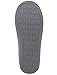 HomeIdeas Women's Comfort Memory Foam Distinctive House Slippers, Autumn Winter Indoor / Outdoor Shoes with Colour Stripe, Grey, Large / 9-10 B(M) US