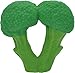 Little Toader Teething Toys - Soft Silicone Fruit and Vegetable Shaped BPA Free Teethers (Broccoli and Carrot) (Broccoli Bites)