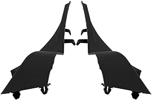 HUQUZN Front Windshield Wiper Cowl Cover LH and RH Fit for Nissan Murano 2015 2016 2017, Fender to Cowl Hood Side Seal Extension Trim Panel Replace 66894-5BC0A 66895-5BC0A