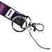 DYZD Neck Lanyard Neck Strap 16 Inches Starry Band Lanyard Strings Metal Ring For Name Tag Badge Holders, Keys, Keychains, Cell Phones, Cameras, USB - 5 Colors (Style 1,5 PCS)
