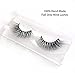 3D Mink Fur Hand-made Dramatic Thick Crisscross Siberian Mink False Eyelashes for Makeup Deluxe Black Fluffy Long Soft Reusable + Useful Lashes Clip (3D51)