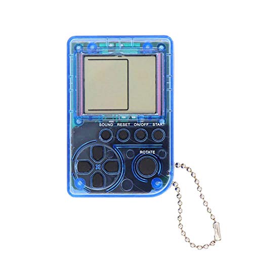 Nifera Retro Mini Keychain Pendant Game Tetris Game Console Toy Built-in 26 Games Travel Portable Gaming System Electronics Machines Gaming Gift Present for Boy Kids - Thumbnail 3