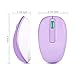 Wireless Mouse, Vogek 2.4GHz Wireless Mouse Small Optical Wireless Mouse with 1601 DPI Nano USB Receiver for Laptop - Purple