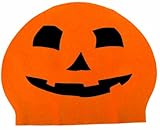 Jack O Lantern Novelty Latex Swim Cap
